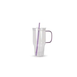 32 fl oz Large Glass Tumbler Purple