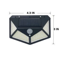 Solar Lights Outdoor, 2/4/6/8 Pack 100 LED Solar Motion Sensor Lights, 3 Lighting Modes, 270° Wide Angle Illumination, Solar Powered Waterproof Security Wall Lights for Backyard, Garden, Fence, Patio, Front Door and Outdoor Areas