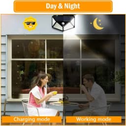 Solar Lights Outdoor, 2/4/6/8 Pack 100 LED Solar Motion Sensor Lights, 3 Lighting Modes, 270° Wide Angle Illumination, Solar Powered Waterproof Security Wall Lights for Backyard, Garden, Fence, Patio, Front Door and Outdoor Areas