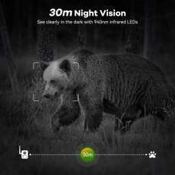 TMEZON 4G LTE Wildlife Camera with Mobile Phone Transfer App, 2.7K Solar Hunting Camera with SIM Card, PIR Motion Sensor, Night Vision NO SD CARD