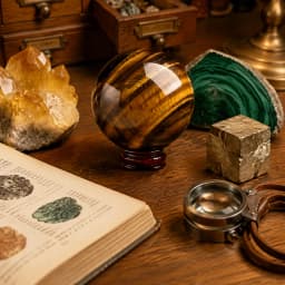 6-7cm Natural Yellow Tiger Eye Crystal Sphere Ball with Wooden Stand Polished Reiki Healing Chakra Stone for Meditation Yoga Feng Shui Home Office Desk Decor Living Room Bookshelf Display Confidence Courage Protection Gift for Women Men Crystal Lover
