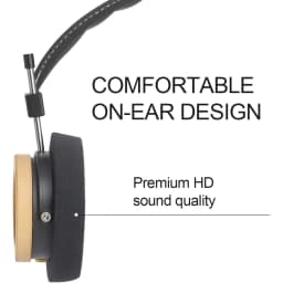OKCSC WTD-3 Open Back HiFi Headphones Maple Wooden Shell 40mm Driver Unit Stereo Wired 3.5mm Jack Detachable Cable Vintage Style Over Ear Headphones for Music Audiophile Home Studio Listening