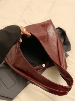 Vintage Commuter Large Capacity Bag For Women 2024 New Texture Soft Leather Shoulder Bag Simple And Versatile Crossbody Tote Bag