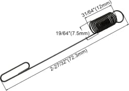 790849 699056 Air Vane Spring Governor Spring Replacement kit (2 pack) Compatible with Briggs & Stratton Engines Cub Cadet MTD Toro Craftsman Troy Bilt Lawn Mowers