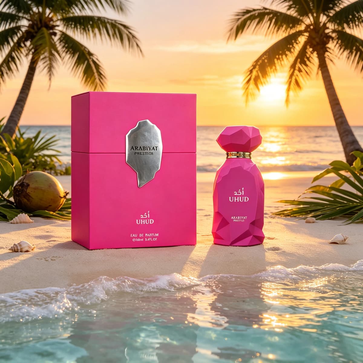 Arabiyat Prestige Uhud Rose Women's perfume, 100ML, Middle East Luxury Flower and Fruit Fragrance, Persistent Fragrance, Surrounding Fragrance, Small Group Fragrance, Perfect for Date Gift giving Holiday