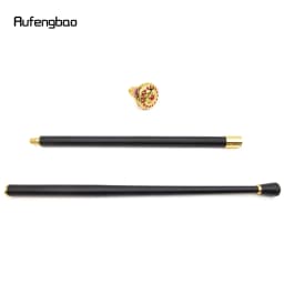Golden Red Flower Ball Fashion Walking Stick Decorative Stick Cospaly Vintage Party Fashionable Walking Cane Crosier 91cm