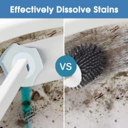 20PCS Toilet Wand Refills Disposable Toilet Brush Replacement Heads with Upgraded Fiber Bristles, Compatible with Clorax Toilet Brush Replacement Systems, Handle Not Include