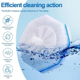 20PCS Toilet Wand Refills Disposable Toilet Brush Replacement Heads with Upgraded Fiber Bristles, Compatible with Clorax Toilet Brush Replacement Systems, Handle Not Include