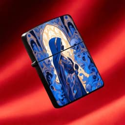 Reusable Flip-top Pocket Metal Windproof Lighter with Gothic Skeleton Nun Design, Retro Dark Religious Aesthetic Style, Creative Personalized Portable Ignition Tool, Ideal for Niche Trend Playand Gift-giving Humorous and Fun Light