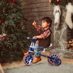 2 in 1 Convertible Toddler Tricycle, Kids Balance Bike with Pedals, Anti Rollover 3 Wheel Ride On Toy for 1-4 Year Old Boys Girls