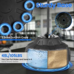 Reflex Speed Bag, Adjustable Height, Free Standing Base (56 - 71in) - Boxing Trainer for Home Gym Use
