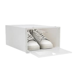 20PCS Plastic Shoe Box Storage Organizer Stackable Foldable Clear Shoe Container