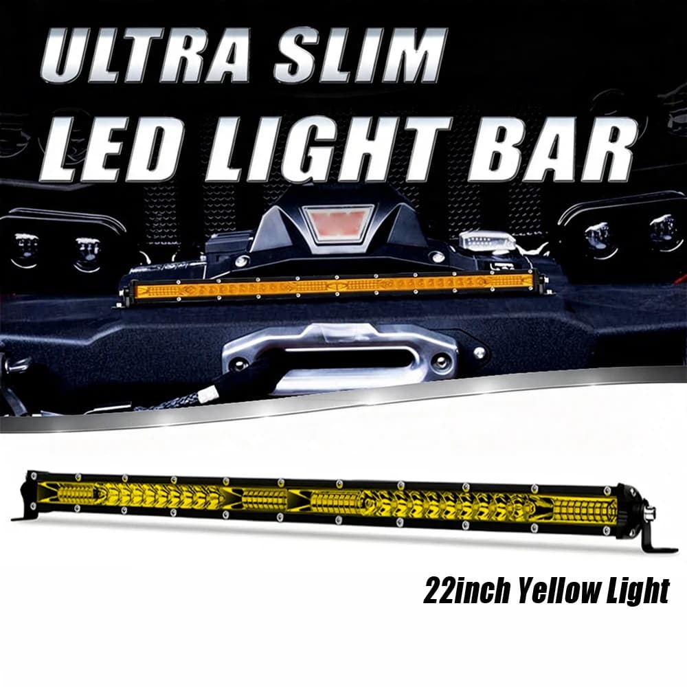 Slim LED light Bar 22Inch Flood Combo Beam Off Road 12V Work Light For Truck ATV SUV Boat Driving Light LED Work Light