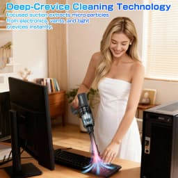 Car Vacuum Cleaner Leaf Blower Turbo Fan Air Duster Electric Dust Collector Hair Dryer Violent Jet Fan Cleaning Tool for RV Truck Trailer SUV Home Outdoors Camping Universal Auto Accessories