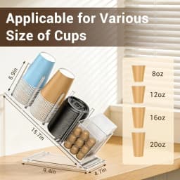 Garvee 1pcs Acrylic Transparent Coffee Capsule Holder - Acrylic Coffee Capsule Holder, Transparent Coffee Capsule Rack, Coffee Capsule Storage Organizer