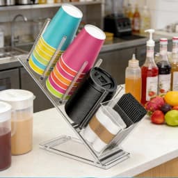 Garvee 1pcs Acrylic Transparent Coffee Capsule Holder - Acrylic Coffee Capsule Holder, Transparent Coffee Capsule Rack, Coffee Capsule Storage Organizer