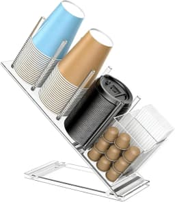 Garvee 1pcs Acrylic Transparent Coffee Capsule Holder - Acrylic Coffee Capsule Holder, Transparent Coffee Capsule Rack, Coffee Capsule Storage Organizer
