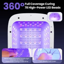 Professional UV LED Nail Lamp Single Thumb Auto Sensor Gel Nail Curing Lamp Fast Drying Nail Dryer for Manicure Pedicure Salon