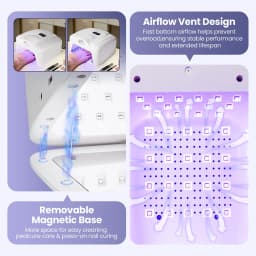 Professional UV LED Nail Lamp Single Thumb Auto Sensor Gel Nail Curing Lamp Fast Drying Nail Dryer for Manicure Pedicure Salon