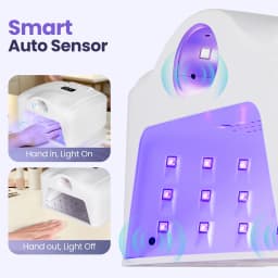 Professional UV LED Nail Lamp Single Thumb Auto Sensor Gel Nail Curing Lamp Fast Drying Nail Dryer for Manicure Pedicure Salon