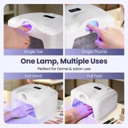 Professional UV LED Nail Lamp Single Thumb Auto Sensor Gel Nail Curing Lamp Fast Drying Nail Dryer for Manicure Pedicure Salon