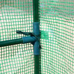 7' x 5' x 6' Walk-in Greenhouse for Outdoors with Mesh Door, 18 Shelf Hot House with Trellis, Plant Labels, UV Protective for Growing Flowers, Herbs, Vegetables, Saplings, Green