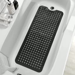 Extra Long Non-Slip Bathtub Mat With Drainage Holes And Suction Cups Non-Slip Bathtub Mat, 40 X 16 Inch Extra Long Bathtub Mat, Soft On Feet Machine Washable Bathroom Shower Mat - Ideal For Home, Hotel, And Car Travel - Available In Multiple Colors