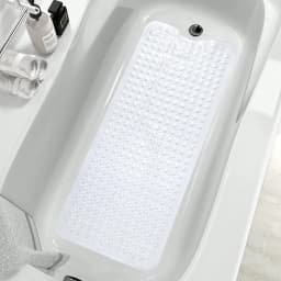Extra Long Non-Slip Bathtub Mat With Drainage Holes And Suction Cups Non-Slip Bathtub Mat, 40 X 16 Inch Extra Long Bathtub Mat, Soft On Feet Machine Washable Bathroom Shower Mat - Ideal For Home, Hotel, And Car Travel - Available In Multiple Colors