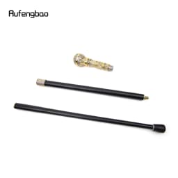 Golden Grey Luxury Round Handle Fashion Walking Stick for Party Decorative Walking Cane Elegant Crosier Knob Walking Stick 93cm