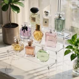 Acrylic Perfume Organizer Stand 3-Tier Clear Display for Vanity and Home