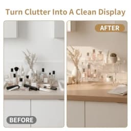 Acrylic Perfume Organizer Stand 3-Tier Clear Display for Vanity and Home