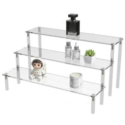 Acrylic Perfume Organizer Stand 3-Tier Clear Display for Vanity and Home
