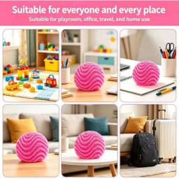Fuzz Ball Squishy Stress Ball, Soft Fidget Squishy Fuzz Squeeze Ball for Adults,Anxiety Stress Relief Toys, Party Favors Gift for Adults, Fun Christmas Gift, Party Favors Gifts, Prizes for Students