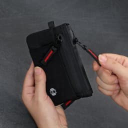 Luxury Rfid Credit Card Holder Anti Theft Slim Key Card Case with Carabiner Nylon Coin Purse Male Purse