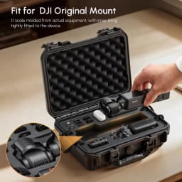 STARTRC Osmo Pocket 4 Hard Case, Double-Walled Waterproof Bag for DJI Pocket 4 Creative Combo Accessories, Multifunctional Storage Bag with Large Capacity