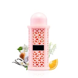 Unisex EDP Perfume Set 100ml 3.4oz Black Square & Pink Cylinder Hollow Cage Bottle Spray Long‑Lasting Oriental Woody Scent Dubai Arabian Luxury Gift Set