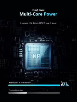 MINISFORUM N5 Pro 5-Bay Desktop AI NAS, AMD Ryzen AI 9 HX PRO 370 12-Core/24T CPU, 128GB SSD, 1x10GbE, 1x5GbE, 1xM.2+2xU.2/M.2 Slots, 2xUSB4(8K), 8K HDMI, OCuLink, Network Attached Storage (Diskless)