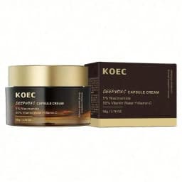 Deep Vitamin C Golden Capsule Face Moisturizer, Helps Smooth Fine-line Appearance, Revitalizes Skin Radiance, Enhances Dull-Looking Skin, Delivers Deep Moisture, Improves Uneven Skin Texture, Korean Daily Skin Care, 1.94 Oz
