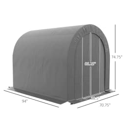 6 x 8ft Outdoor Storage Shed, Waterproof Heavy Duty Portable Shed