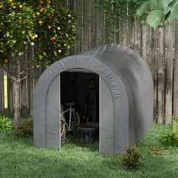 6 x 8ft Outdoor Storage Shed, Waterproof Heavy Duty Portable Shed