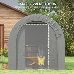 6 x 8ft Outdoor Storage Shed, Waterproof Heavy Duty Portable Shed