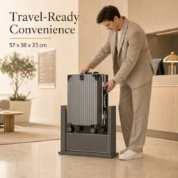 20 Inch Carry On Suitcase Airline Approved Hard Shell Luggage PC Aluminum Frame Spinner Wheels Built In Cup Holder Lightweight TSA Friendly Rolling Suitcase For Business Travel Women Men Carry On Bag