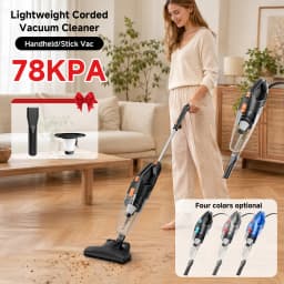 Honki 450W Powerful Wired Vacuum Cleaner Dry Deep‑Cleaning Multi‑function Nozzle Bagless Vacuum for Household Floors Pet Hair