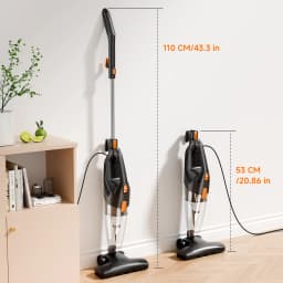 Honki 450W Powerful Wired Vacuum Cleaner Dry Deep‑Cleaning Multi‑function Nozzle Bagless Vacuum for Household Floors Pet Hair