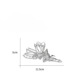 Metal Hair Claw Clip For Shiny Rhinestone Crystal Little Angel Headwear Hairpin Girl Ponytail Claws Clips Elf Hairs Accessories