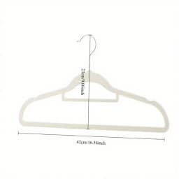 50-Pack Flocked Coat Hangers, Non-Slip And Mark-Free, Thickened Trouser Hangers, Suitable For Home Use, Wardrobe Organization, And General Coat Hanger Needs.