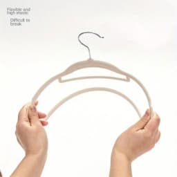 50-Pack Flocked Coat Hangers, Non-Slip And Mark-Free, Thickened Trouser Hangers, Suitable For Home Use, Wardrobe Organization, And General Coat Hanger Needs.