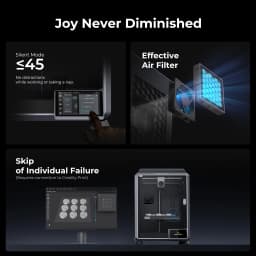 Creality K1C 2025 3D Printer And 1pc Filament with AI Camera And Touchscreen, 600Mm/S Fast Printing Speed, Supports Carbon Fiber Filaments, Auto Calibration for Leveling, Anti-Vibration Design, Out-Of-Box Experience