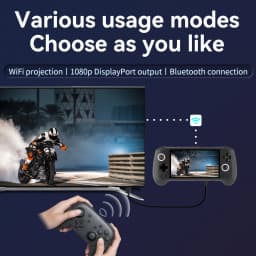 Anbernic RG556 Handheld Games Console 5.48'' AMOLED 1080*1920 Screen Android 5500mAh Hall Joystick Hall Trigger Portable Video Games Player Supports 1080p Display Port Output,AI Assistant,Streaming