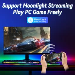 Anbernic RG556 Handheld Games Console 5.48'' AMOLED 1080*1920 Screen Android 5500mAh Hall Joystick Hall Trigger Portable Video Games Player Supports 1080p Display Port Output,AI Assistant,Streaming